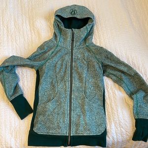 Green Lululemon Scuba Zip-Up